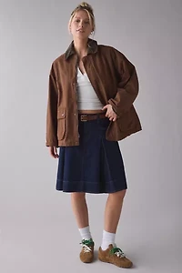 BDG Nina Flannel Lined Cotton Canvas Barn Jacket