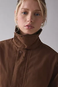 BDG Nina Flannel Lined Cotton Canvas Barn Jacket