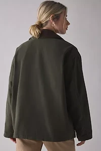 BDG Nina Flannel Lined Cotton Canvas Barn Jacket