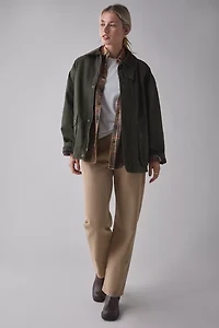 BDG Nina Flannel Lined Cotton Canvas Barn Jacket