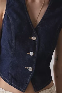 BDG Michelle V-Neck Denim Vest Top
