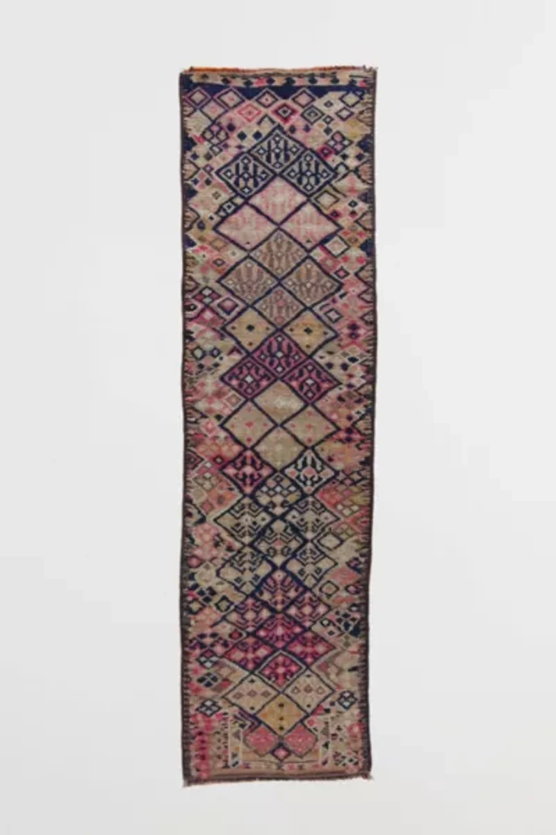 Canary Lane Vintage Runner Rug No. 1676