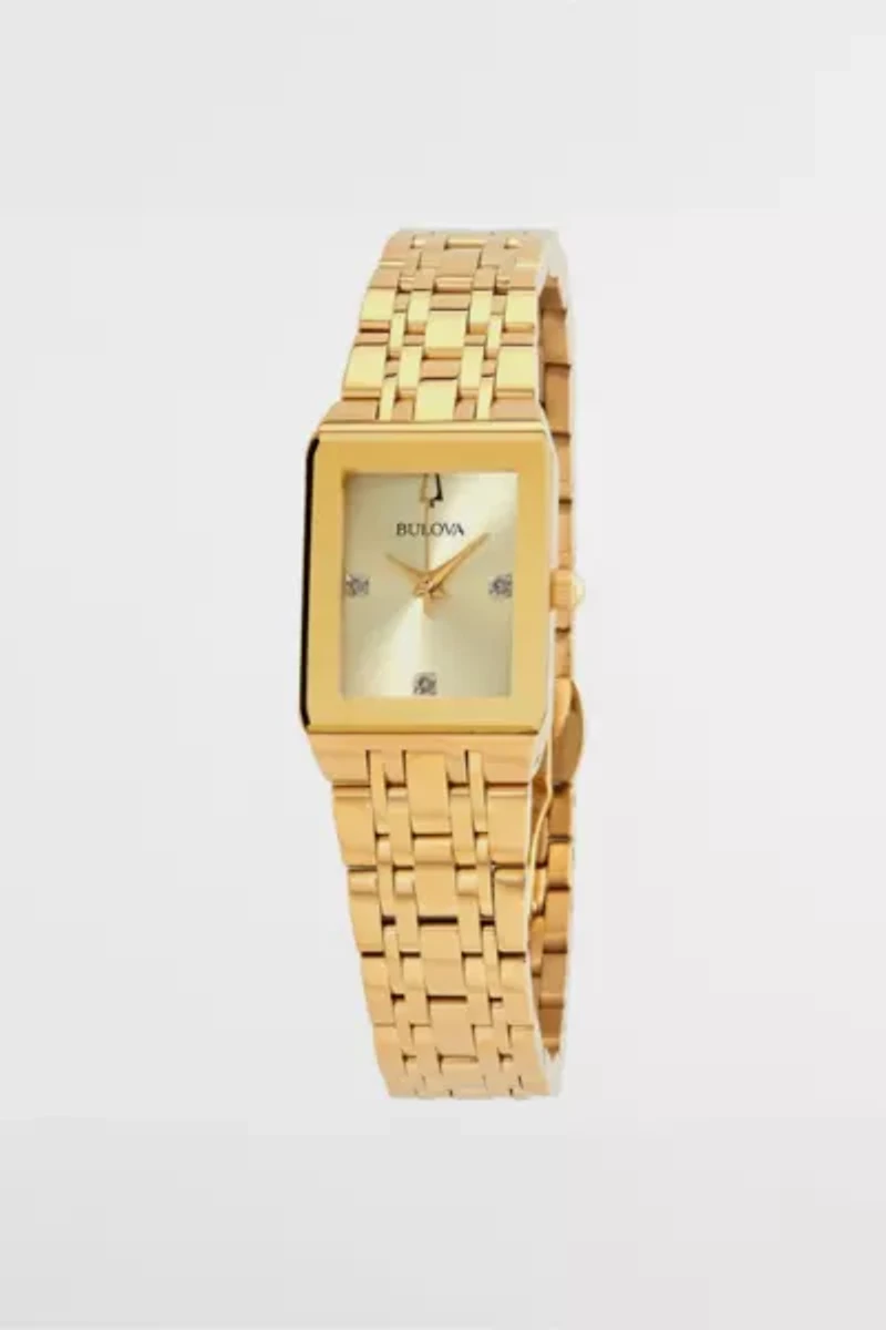 Bulova Futuro Quartz Champagne Dial Watch