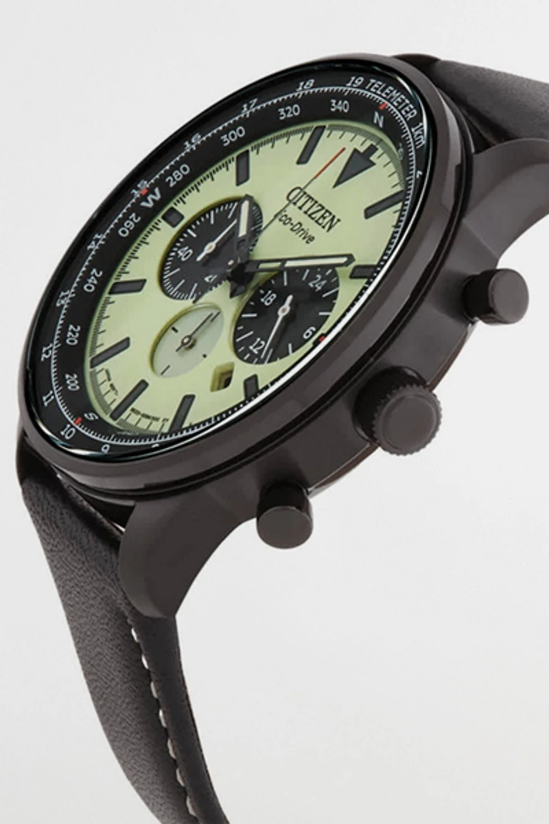 Citizen Eco-Drive Chronograph Green Dial Watch