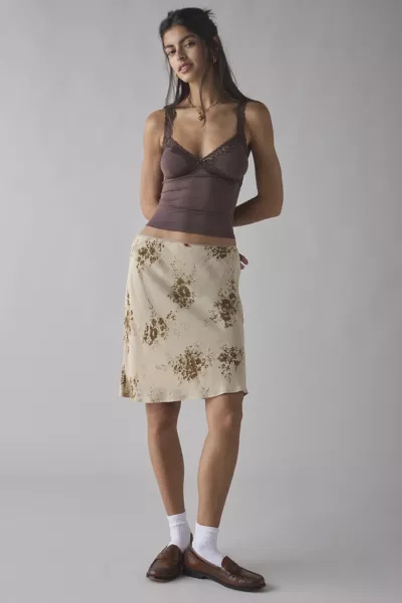 Out From Under Lace Trim Soft Touch Cropped Cami