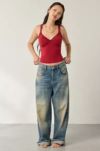 Out From Under Lace Trim Soft Touch Cropped Cami