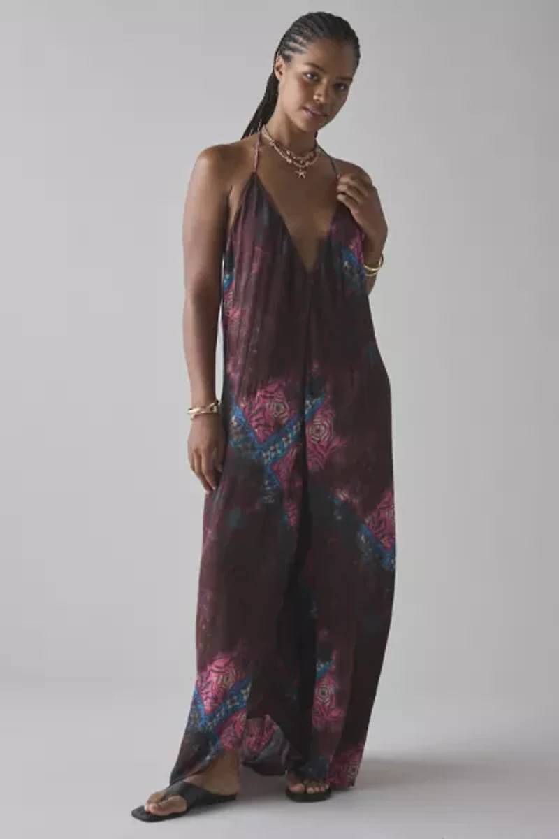 Out From Under Seas The Day Backless Halter Gauze Jumpsuit