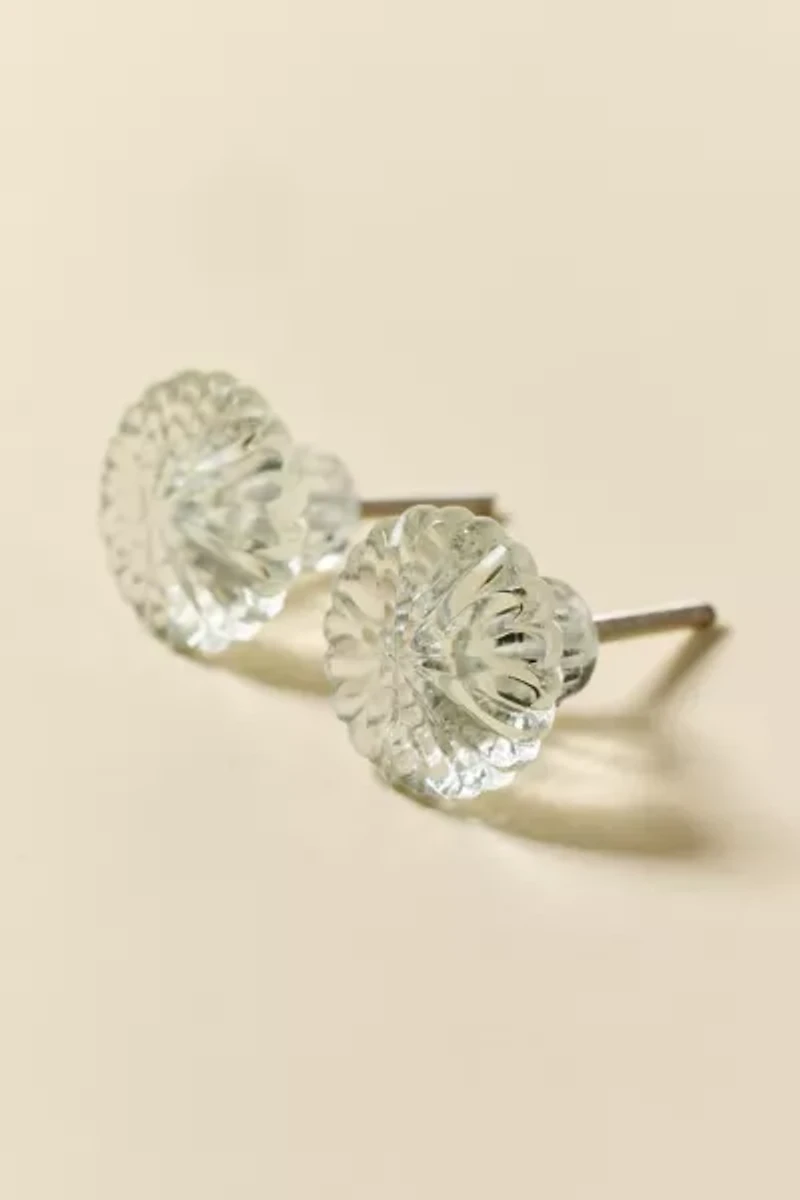 Luna Clear Glass Knob - Set Of 2
