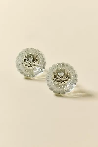 Luna Clear Glass Knob - Set Of 2