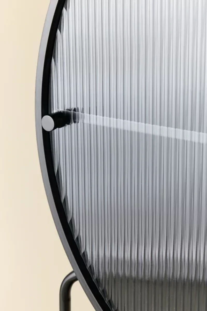 Lucie Reeded Glass Door Storage Cabinet