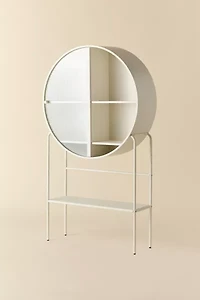 Lucie Reeded Glass Door Storage Cabinet