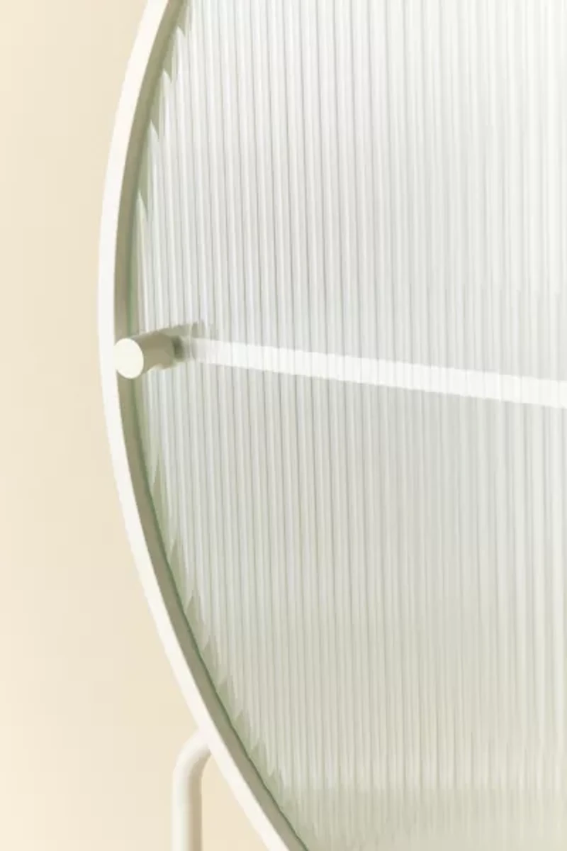 Lucie Reeded Glass Door Storage Cabinet