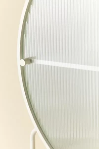 Lucie Reeded Glass Door Storage Cabinet