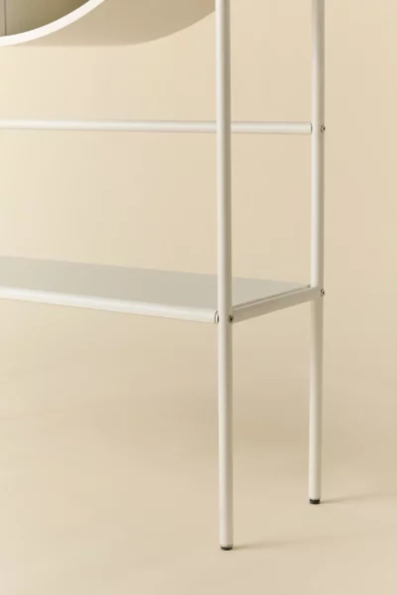 Lucie Reeded Glass Door Storage Cabinet