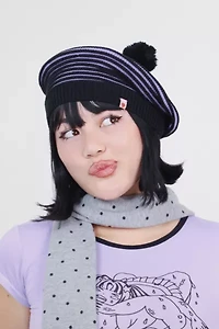 Strawberry Western Knit Beret Beanie