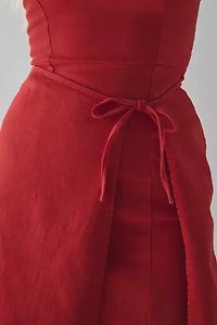 BDG Paige Strapless Wrap Mini Dress