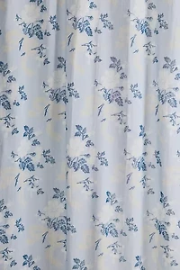 Juliette Floral Bow Tie-Top Window Panel