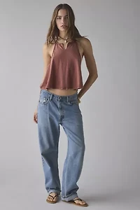 Out From Under Alexa Tie-Front Racerback Tank Top