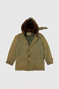 Vintage 1940’s Hercules Faded & Repaired Hooded Parka