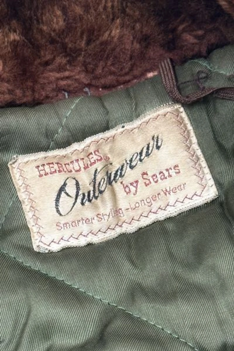 Vintage 1940’s Hercules Faded & Repaired Hooded Parka