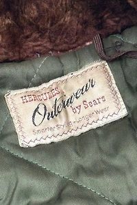 Vintage 1940’s Hercules Faded & Repaired Hooded Parka