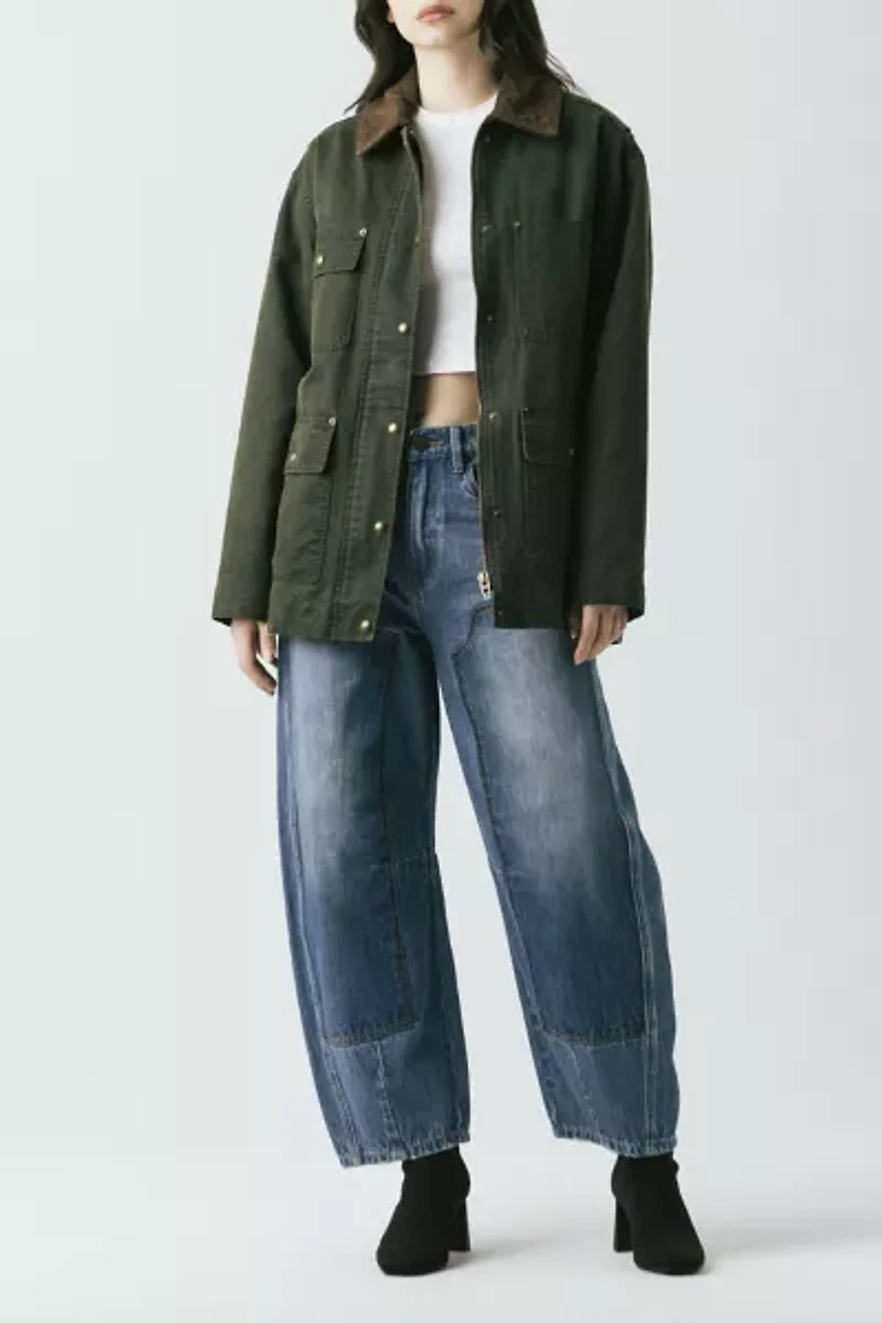 BLANKNYC Catching A Break Coated Canvas Barn Jacket