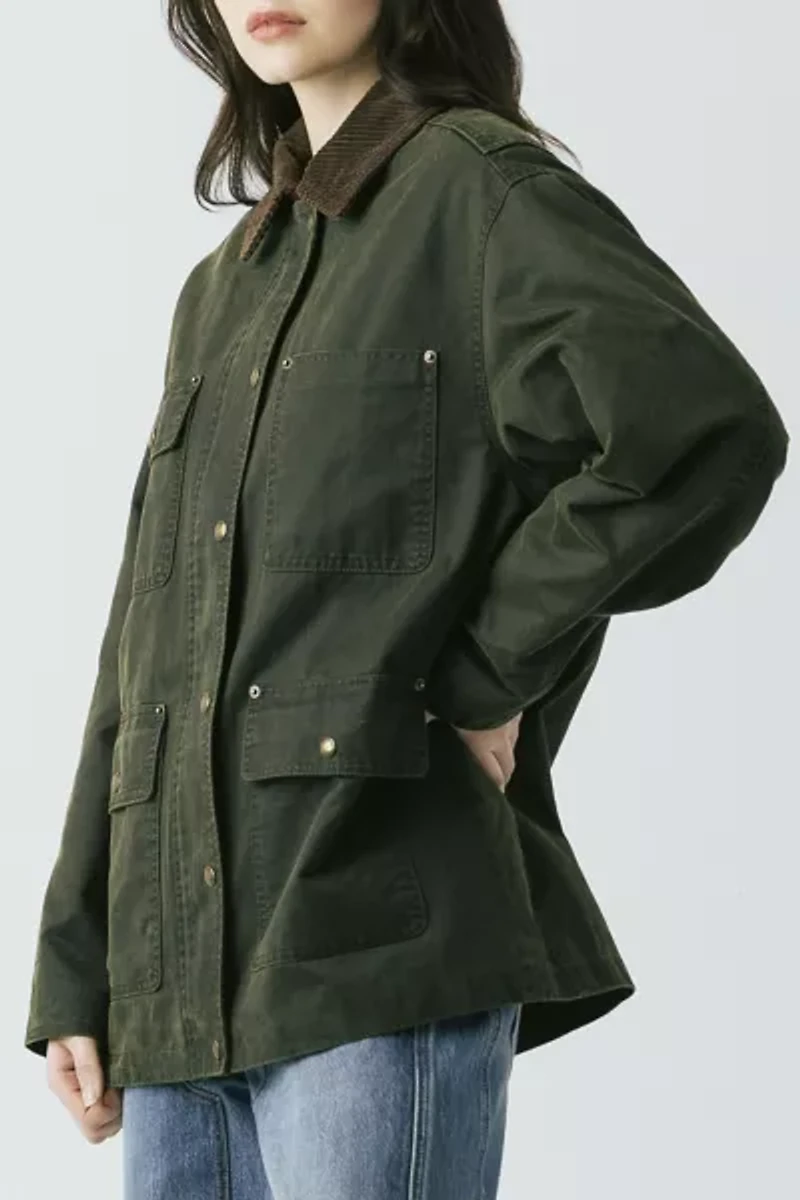 BLANKNYC Catching A Break Coated Canvas Barn Jacket