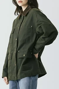 BLANKNYC Catching A Break Coated Canvas Barn Jacket