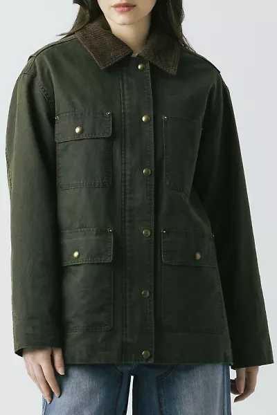 BLANKNYC Catching A Break Coated Canvas Barn Jacket