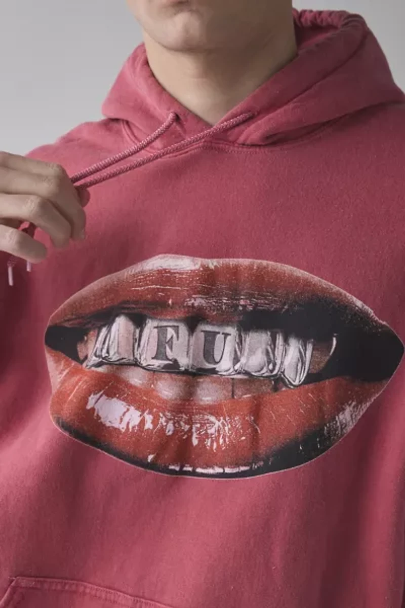FU Lips Graphic Hoodie Sweatshirt