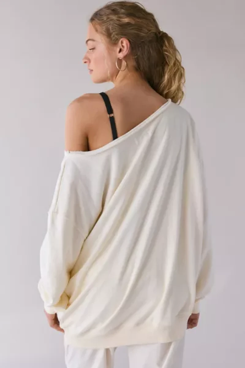 BDG Jessa Brooklyn Graphic Off-The-Shoulder Pullover