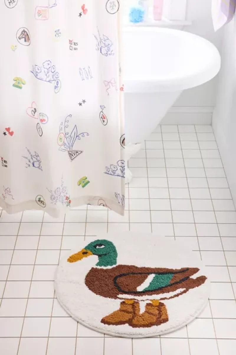 Party Animals Tufted Bath Mat