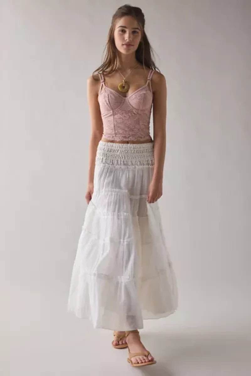 Out From Under Almost Midnight Lace Corset Top