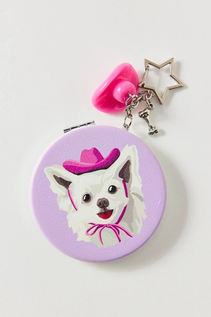 UO Icon Compact Mirror Keychain