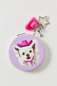 UO Icon Compact Mirror Keychain