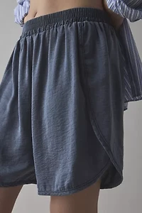 BDG Aura Satin Baggy Longline Short