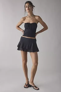Kimchi Blue Ivy Tiered Ruffle Low-Rise Mini Skort