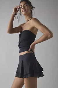 Kimchi Blue Ivy Tiered Ruffle Low-Rise Mini Skort