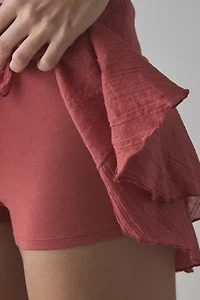 Kimchi Blue Ivy Tiered Ruffle Low-Rise Mini Skort