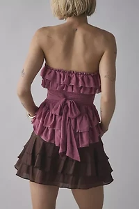 Kimchi Blue Connie Tiered Ruffle Babydoll Tube Top