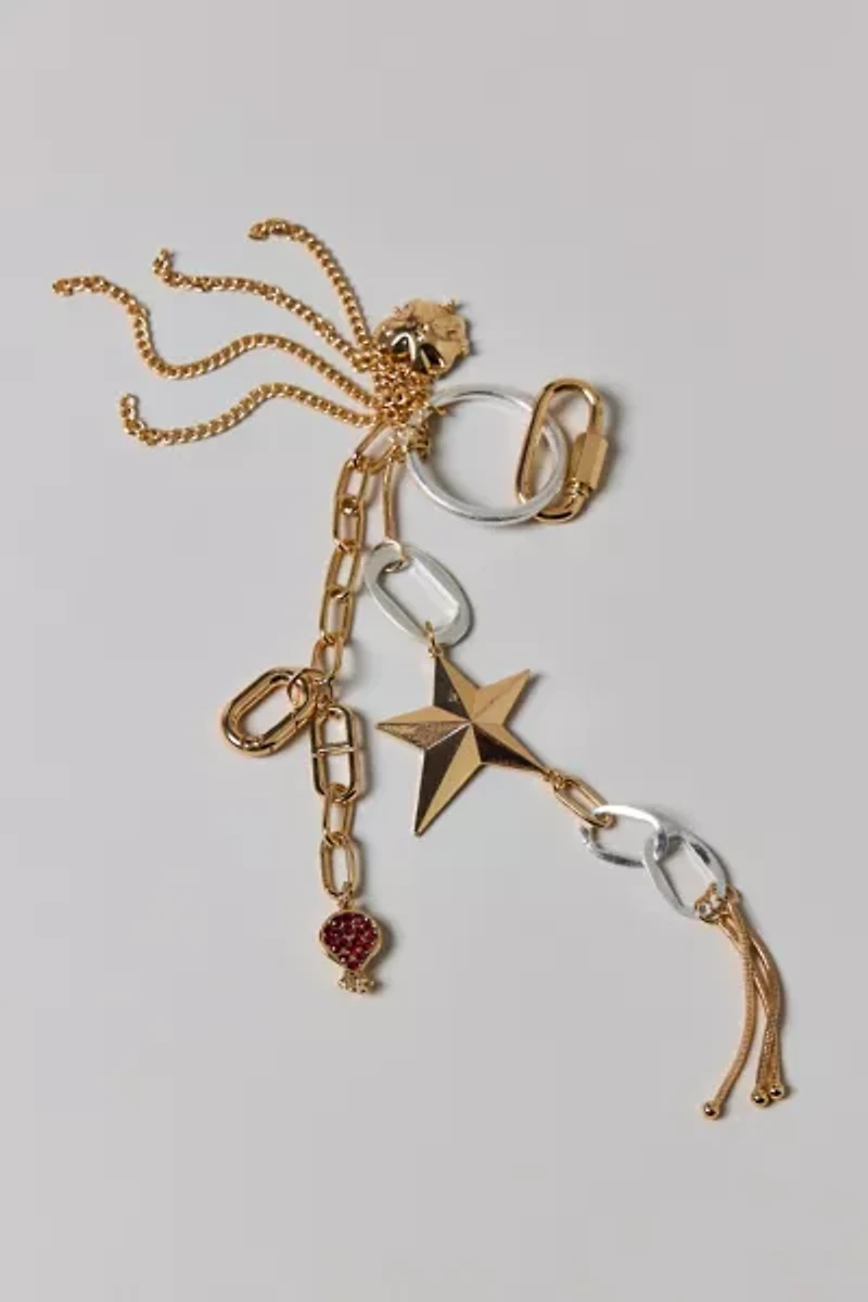 Statement Star Mixed Metal Bag Charm