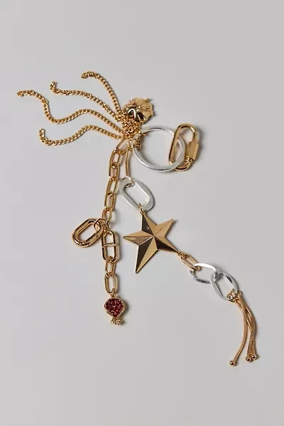 Statement Star Mixed Metal Bag Charm