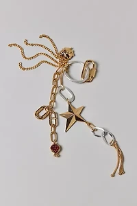 Statement Star Mixed Metal Bag Charm