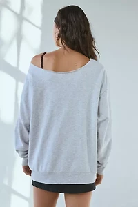 Coast-To-Coast Champions Oversized Off-The-Shoulder Sweatshirt