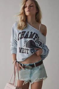 Coast-To-Coast Champions Oversized Off-The-Shoulder Sweatshirt