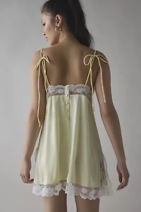 Kat The Label Arabella Satin Lace Trim Slip