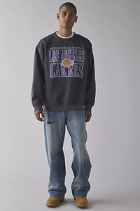 Mitchell & Ness NBA Los Angeles Lakers Downtown Graphic Crew Neck Sweatshirt