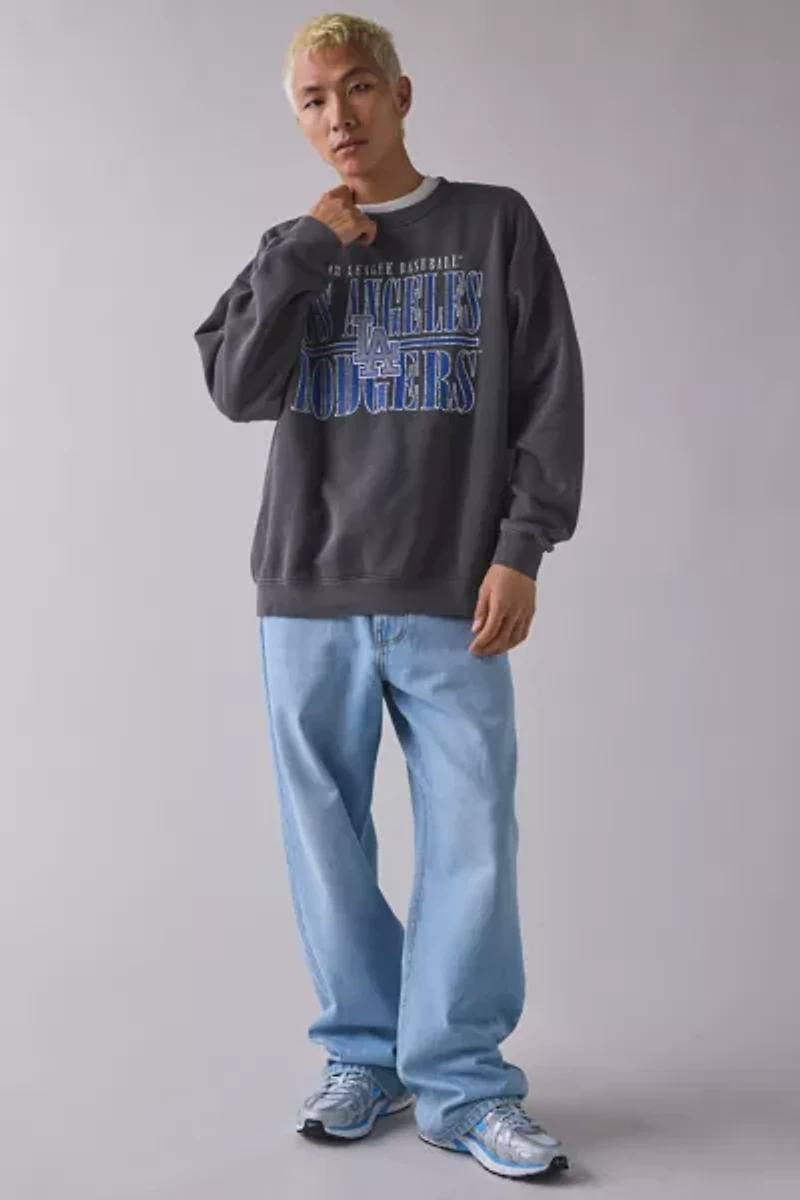 Mitchell & Ness MLB Los Angeles Dodgers Downtown Graphic Crew Neck Sweatshirt