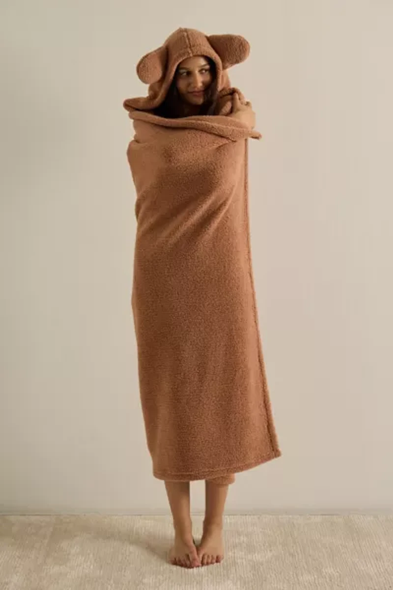 Animal Ears Fleece Throw Blanket