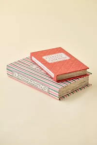 Antiqued Book Stash Box - Set Of 2